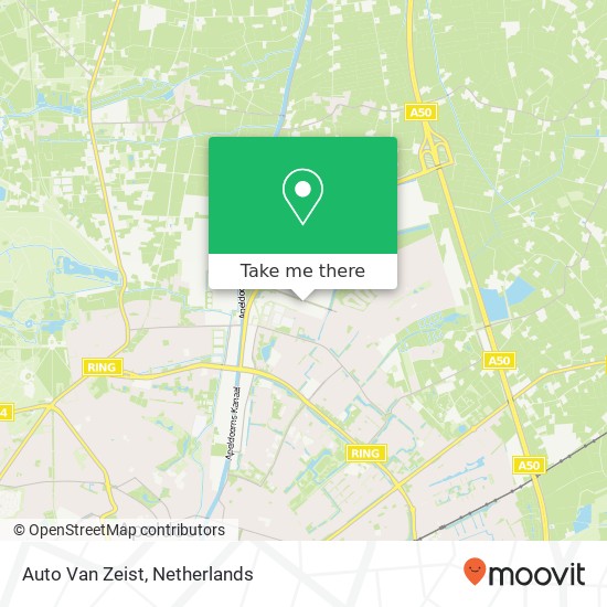 Auto Van Zeist map