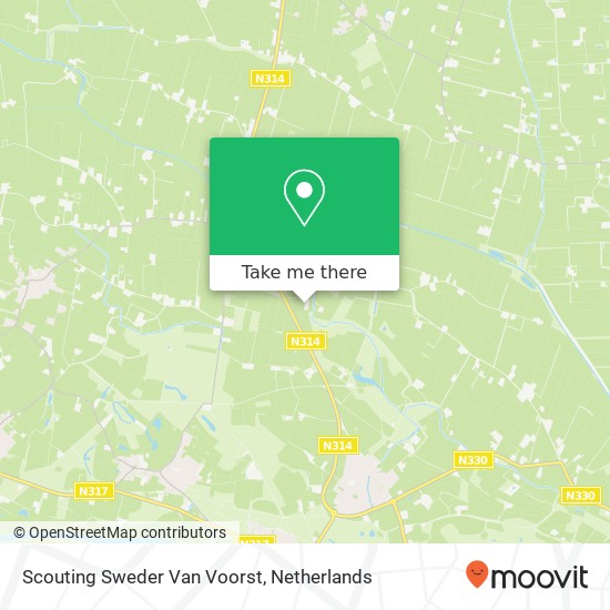 Scouting Sweder Van Voorst map