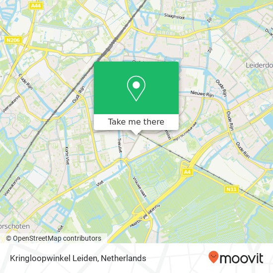 Kringloopwinkel Leiden map