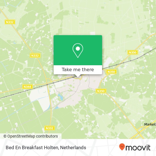 Bed En Breakfast Holten map