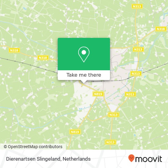 Dierenartsen Slingeland map