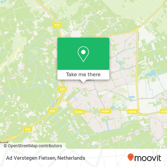 Ad Verstegen Fietsen map