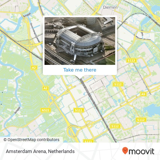 Amsterdam Arena Karte