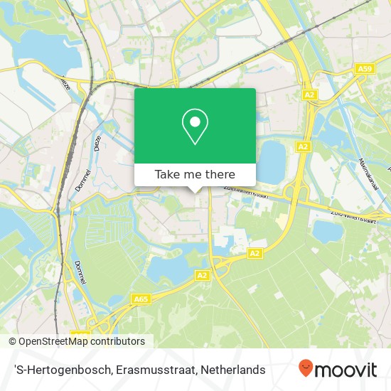 'S-Hertogenbosch, Erasmusstraat map