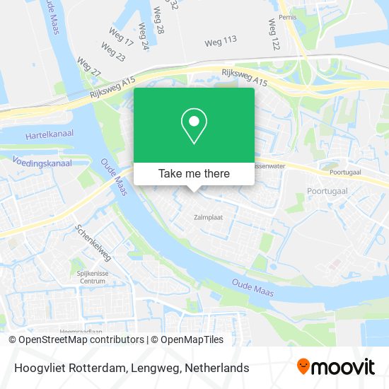 Hoogvliet Rotterdam, Lengweg map