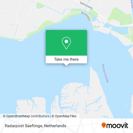 Radarpost Saeftinge map