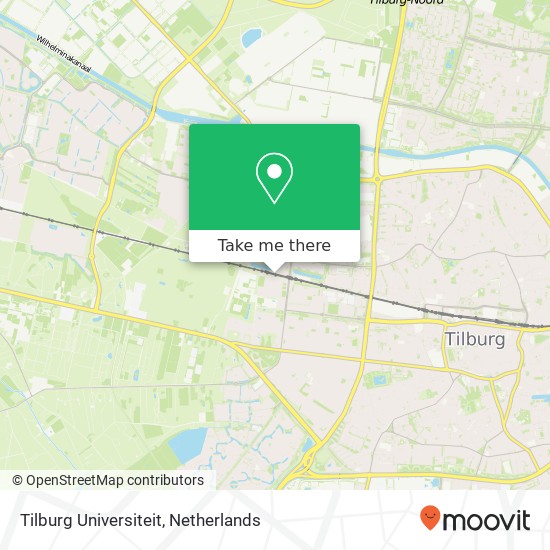 Tilburg Universiteit map