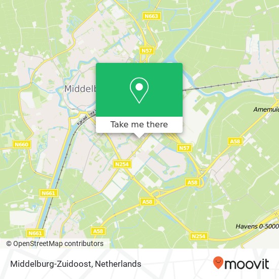 Middelburg-Zuidoost map