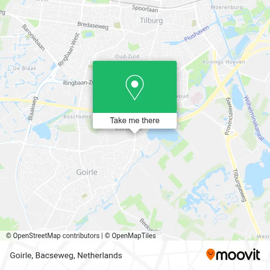 Goirle, Bacseweg Karte