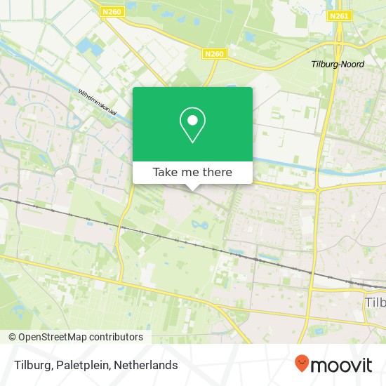 Tilburg, Paletplein map
