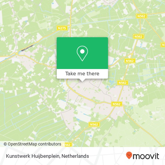 Kunstwerk Huijbenplein map