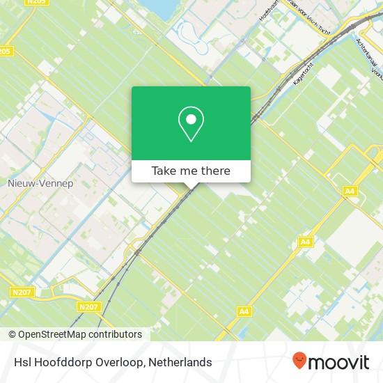 Hsl Hoofddorp Overloop map