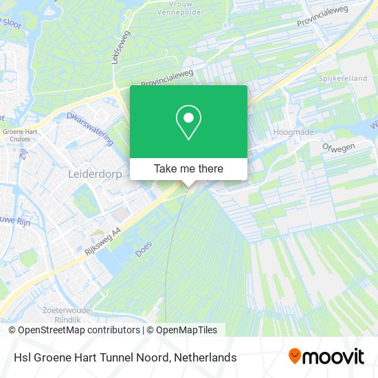 Hsl Groene Hart Tunnel Noord map