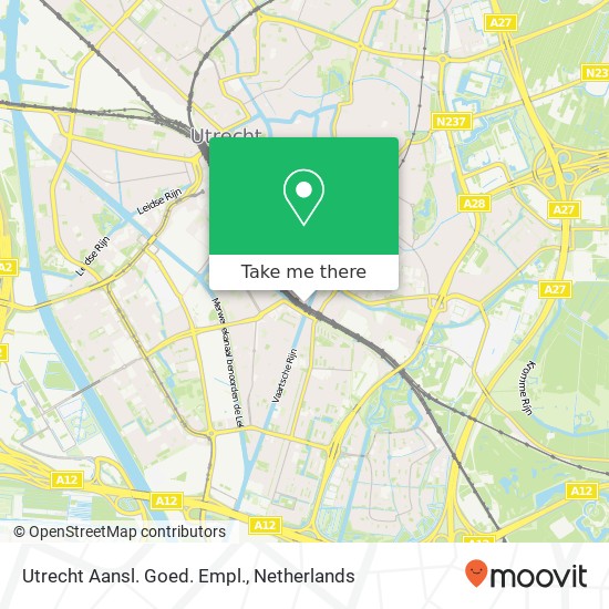 Utrecht Aansl. Goed. Empl. map