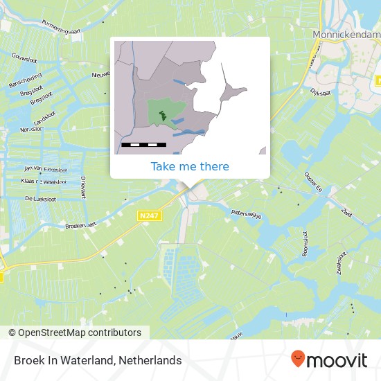 Broek In Waterland map