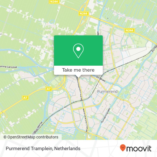 Purmerend Tramplein Karte