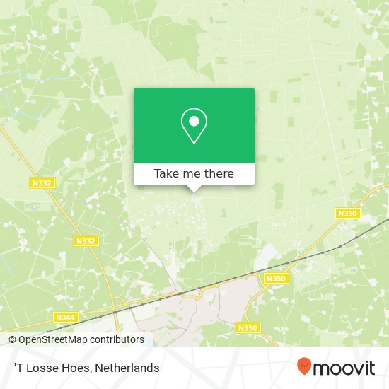 'T Losse Hoes map