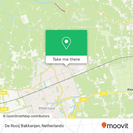 De Rooij Bakkerijen map