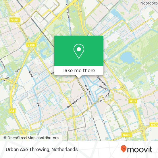 Urban Axe Throwing map