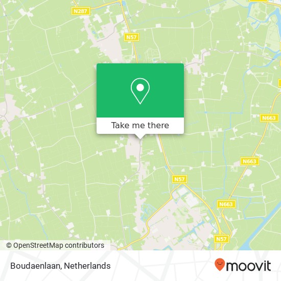 Boudaenlaan map