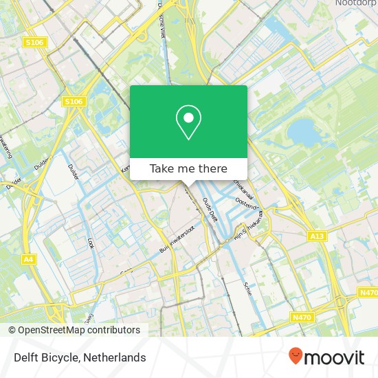 Delft Bicycle map