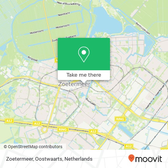 Zoetermeer, Oostwaarts Karte