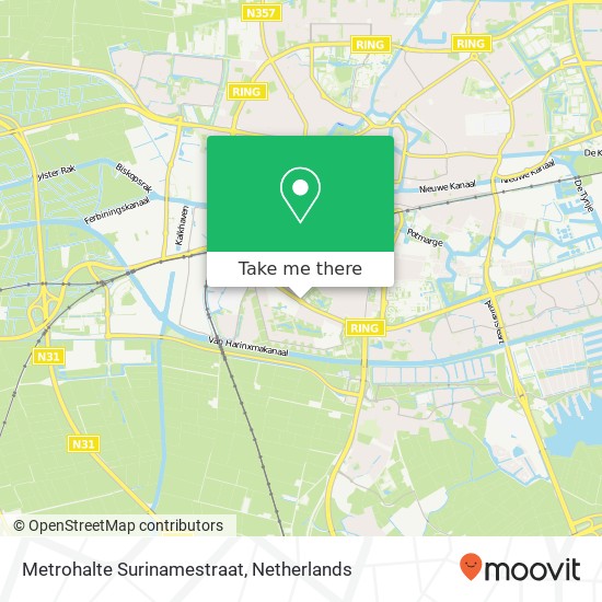 Metrohalte Surinamestraat map