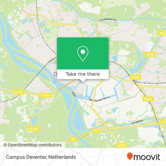 Campus Deventer map