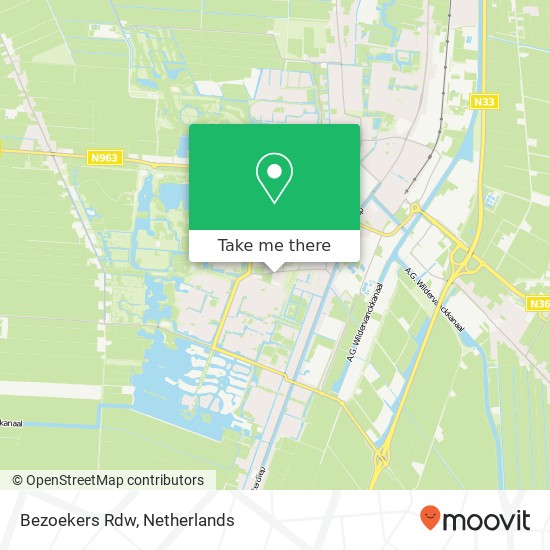 Bezoekers Rdw map