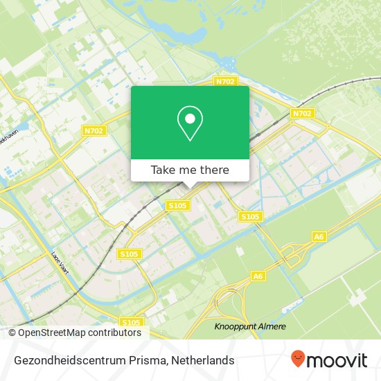 Gezondheidscentrum Prisma map