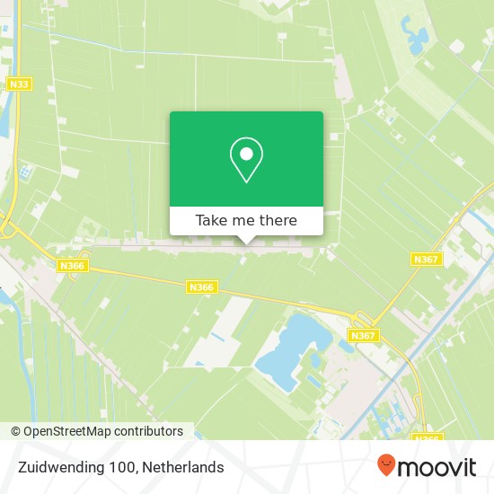 Zuidwending 100 map