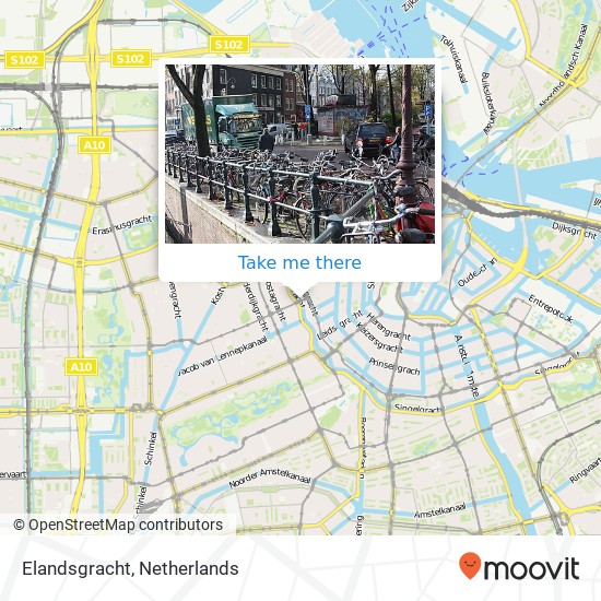 Elandsgracht map