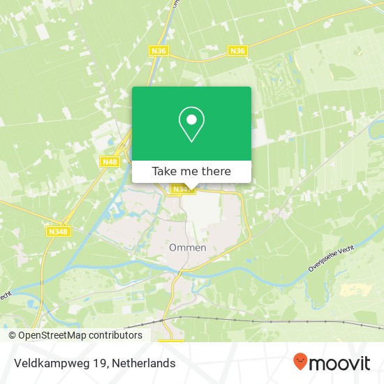 Veldkampweg 19, 7731 HL Ommen map