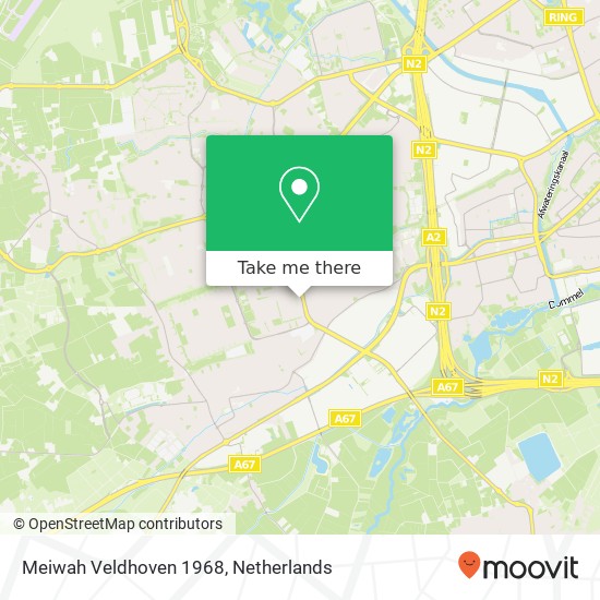 Meiwah Veldhoven 1968, Burgemeester van Hoofflaan map