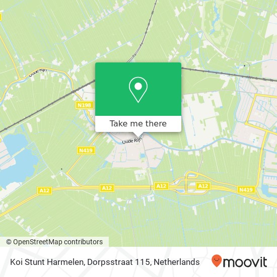 Koi Stunt Harmelen, Dorpsstraat 115 Karte