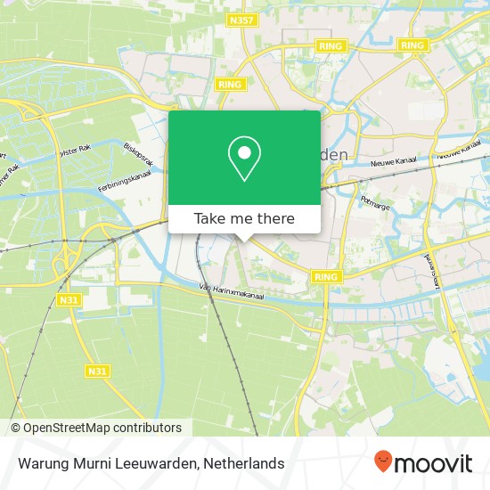 Warung Murni Leeuwarden, Marowijnestraat 12 map