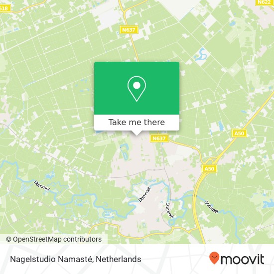 Nagelstudio Namasté map