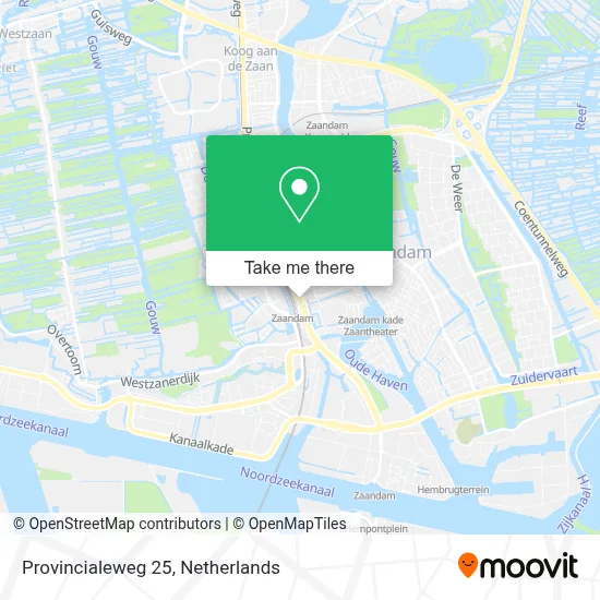 Provincialeweg 25 map