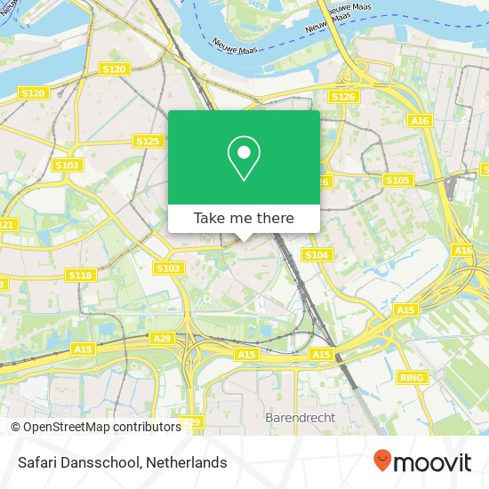 Safari Dansschool, Menanderstraat 89 map