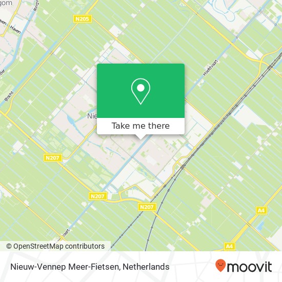 Nieuw-Vennep Meer-Fietsen, Venneperhof 4 Karte