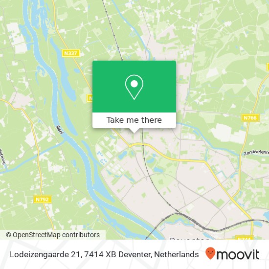 Lodeizengaarde 21, 7414 XB Deventer map