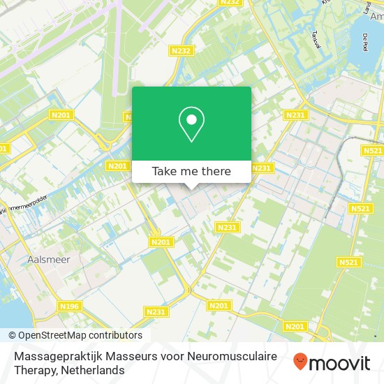 Massagepraktijk Masseurs voor Neuromusculaire Therapy, Zoete Veenstraat 10 map