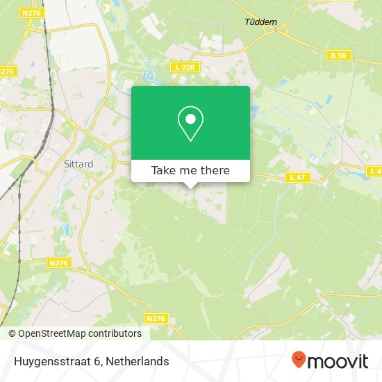 Huygensstraat 6, 6132 GR Sittard map