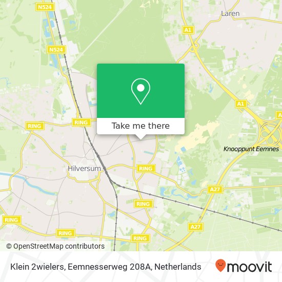 Klein 2wielers, Eemnesserweg 208A map