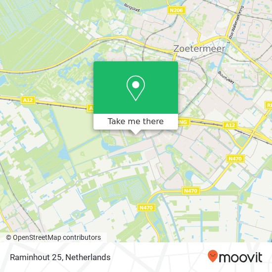 Raminhout 25, 2719 KM Zoetermeer map