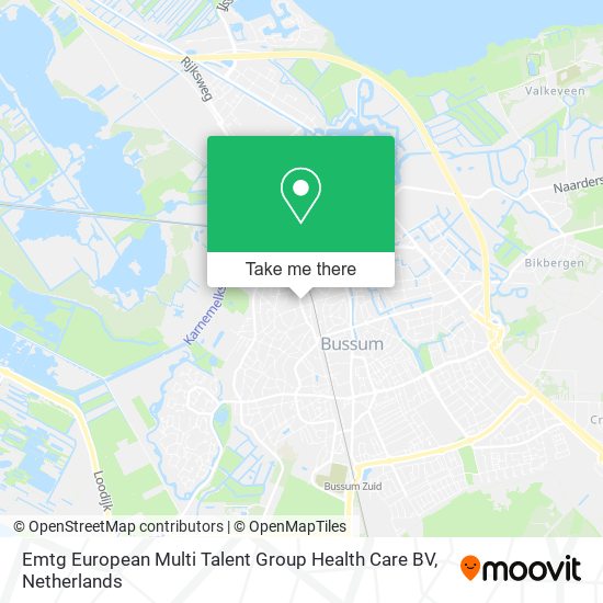 Emtg European Multi Talent Group Health Care BV map