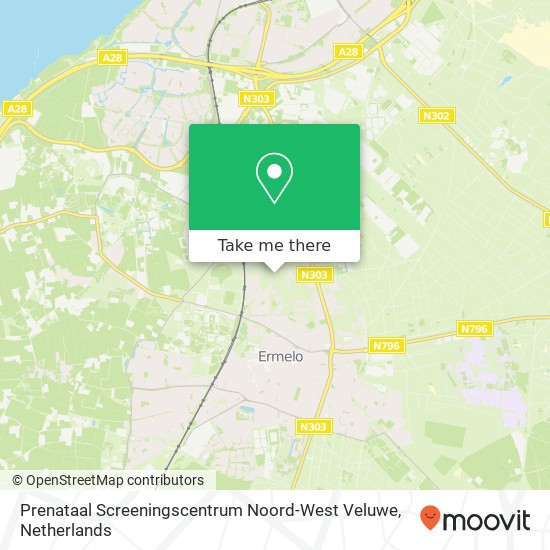 Prenataal Screeningscentrum Noord-West Veluwe, Koningin Emmalaan 12 map