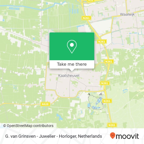 G. van Grinsven - Juwelier - Horloger, Hoofdstraat 63 map