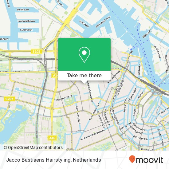 Jacco Bastiaens Hairstyling, Willem de Zwijgerlaan 317 map