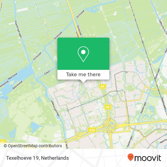 Texelhoeve 19, 3137 GT Vlaardingen Karte